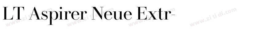 LT Aspirer Neue Extr字体转换